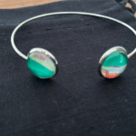 Acrylic Art Bangle Bracelet