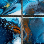 Ocean Frost – Set of 4 Square Coasters